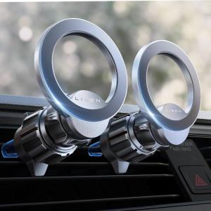 imageLISEN 2 Pack Fits MagSafe Car Mount Magnetic Phone Holder for Car24 Super Magnetscar Vent Phone Mount Mag safe Phone Holder Car Accessories for iPhone 16 15 14 13 Pro Max Plus Mag Safe CaseBlackBlack