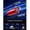 imageAINOPE 90W Super Fast Car Charger USB CInvisible Cigarette Lighter AdapterMiniampampMetal Type C Car Charger Fast Charging Fit Samsung Galaxy S25 S24 Ultra PlusiPhone 16 15 14 13 12 Pro Max PlusBlackRed