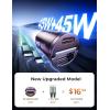 imageAINOPE 90W Super Fast Car Charger USB CInvisible Cigarette Lighter AdapterMiniampampMetal Type C Car Charger Fast Charging Fit Samsung Galaxy S25 S24 Ultra PlusiPhone 16 15 14 13 12 Pro Max PlusBlackPurple