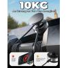 imageLISEN Suction Phone Mount Mini Portable Super Stable Electric Vacuum Magnetic Phone Holder 360 Adjustable Vlogging Travel MultiScene Use for iPhone 16e 16 Pro Max 15 14 13 12Silver