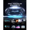 imageLISEN for Magsafe 360 Degree Rotation Dashboard Car Phone Holder Strong Compression Clamp Clip on Dashboard Cell Phone Holder Multifunctional MagSafe Magnetic Car Phone Mount for iPhone 16 15 14 13Gray