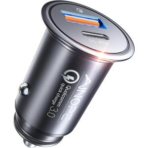 imageAINOPE 675W 99 Invisible Super Mini Car Charger USB C Fast ChargingAll Metal Cigarette Lighter Adapter PDampampQC Type C Car Charger Adapter for iPhone 16 Pro Max 15 14 13 12Samsung Galaxy S25AndroidBlack
