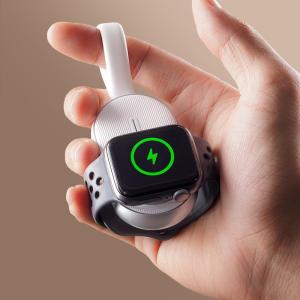 imageLISEN for Apple Watch Charger Portable 1200mAh Wireless Keychain Watch Charger Fast Charging for Apple Watch Power Bank for Apple Watch Charger Keychain fit Apple Watch Series 10987654SEUItra