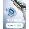 imageLISEN 2X Faster Charging Speed  15W QI2 Magsafe Charger Stand Cube 3 in 1 Charging Station Apple MagGo Travel Charger for Multiple Devices for iPhone AirPods Apple Watch 30W Charger Included