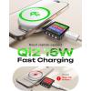 imageLISEN 2X Faster Charging Speed  15W QI2 Magsafe Charger Stand Cube 3 in 1 Charging Station Apple MagGo Travel Charger for Multiple Devices for iPhone AirPods Apple Watch 30W Charger Included