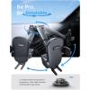 imageLISEN Car Phone Holder Mount Upgrade 3 in 1 Phone Mount for Car Windshield Dashboard Air Vent 360 Universal Hands Free Automobile Cell Phone Holder Fit for iPhone 16 15 14 13 12 Samsung