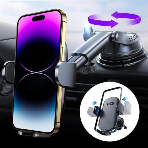 imageLISEN Car Phone Holder Mount Upgrade 3 in 1 Phone Mount for Car Windshield Dashboard Air Vent 360 Universal Hands Free Automobile Cell Phone Holder Fit for iPhone 16 15 14 13 12 Samsung