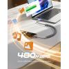 imageLISEN Coiled USB C Cable 2 Pack for Android Auto ampamp CarPlay Cable 4FT Short USB A to USB C Cable Compatible with iPhone 1615 Samsung Galaxy S25S24S23 A15A14 Google Pixel 98 Moto TCLBlackGrey