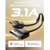 imageLISEN Coiled USB C Cable 2 Pack for Android Auto ampamp CarPlay Cable 4FT Short USB A to USB C Cable Compatible with iPhone 1615 Samsung Galaxy S25S24S23 A15A14 Google Pixel 98 Moto TCLBlackBlack
