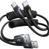 imageLISEN Coiled USB C Cable 2 Pack for Android Auto ampamp CarPlay Cable 4FT Short USB A to USB C Cable Compatible with iPhone 1615 Samsung Galaxy S25S24S23 A15A14 Google Pixel 98 Moto TCLBlackBlack