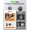 imageLISEN for MagSafe Charger Stand for iPhone Magnetic Apple Watch Airpods Charging Minimalist Travel for iPhone Wireless Charger Magnetic MagSafe Accessories Apple 16 Pro Max iwatch Airpods Black
