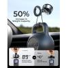imageLISEN Electric Retractable Car Phone Mount Content Creator MagSafe Suction Cup Phone Mount Vacuum Magnetic Phone Holder fit Windshield Smooth Surface Vlogging for 17 iPhone 16e 16 Pro Max 15 14 13 12Black