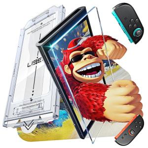 imageLISEN 3Pack Screen Protector for Nintendo Switch 2 2025 Upgrade ANTIGLARE ampamp Auto Alignment Kit Tempered Glass Accessories Switch2 Longest Durable Full Coverage switch 2 HD ClearSwitch 2 20251 Pcs