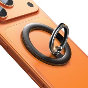 imageLISEN for Magsafe Phone Grip Holder 360 Rotation Magnetic Phone Ring Holder Grip Magnetic Ring for Phone Case Stand Cell Phone Grip Holder for iPhone 16 Pro Max 16 15 14 13 12 Pro Max Plus SamsungFrosted Black2025