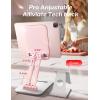 imageLISEN Pink Desk Accessories for iPad Office Supplies Desk Decor for Women for Him Tablet Stand Vanity Accessories Video Zomming Face Time Free HandsPink Sorbet for Girls