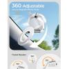 imageLISEN SuctionPro Magnetic Phone Holder for Car Vacuum Magsafe Car Mount 360 Adjustable Phone Mount for Car AccessoriesWindshieldMirrorKitchenGym for iPhone 17 Pro Max 16 15 14 13 WhitePearl White