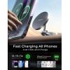 imageLISEN for Magsafe Car Mount Charger Dashboard 360 Rotation Foldable Wireless Car Charger Ultra Magnetic Phone Holder Dashboard Magsafe 3 Car Mount Fits iPhone 15 14 13 12 Pro Max Plus