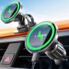 imageLISEN for 15W MagSafe Car Mount ChargerAir VentDashboard iPhone Magnetic Wireless Car ChargerSuper Fast Charging MagSafe Charging Mount Wireless for iPhone 16 15 14 13 12Black