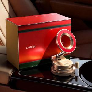 imageLISEN SuctionPro Magnetic Phone Holder for Car Vacuum Magsafe Car Mount 360 Adjustable Phone Mount for Car AccessoriesWindshieldMirrorKitchenGym for iPhone 17 Pro Max 16 15 14 13 WhiteGold